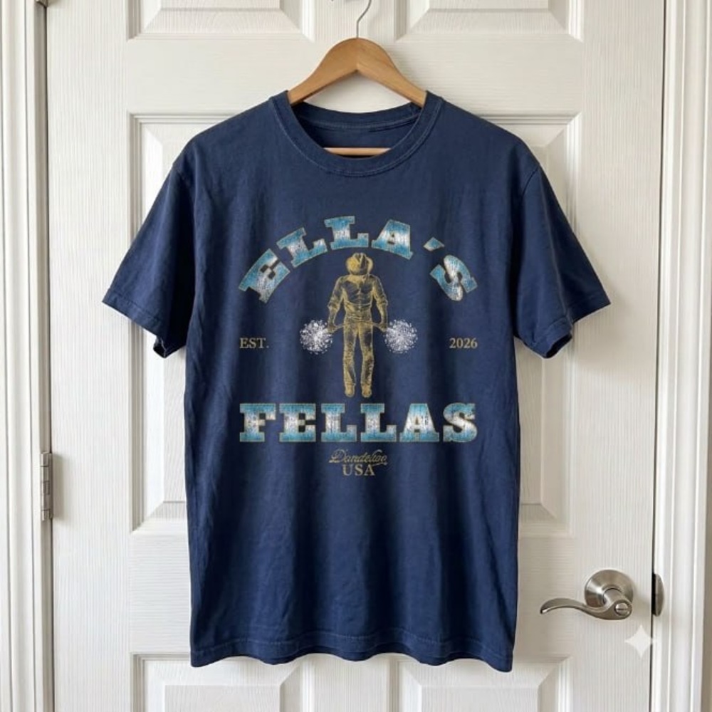 Ella's Fellas Tee Ella Langley Navy Graphic Tee